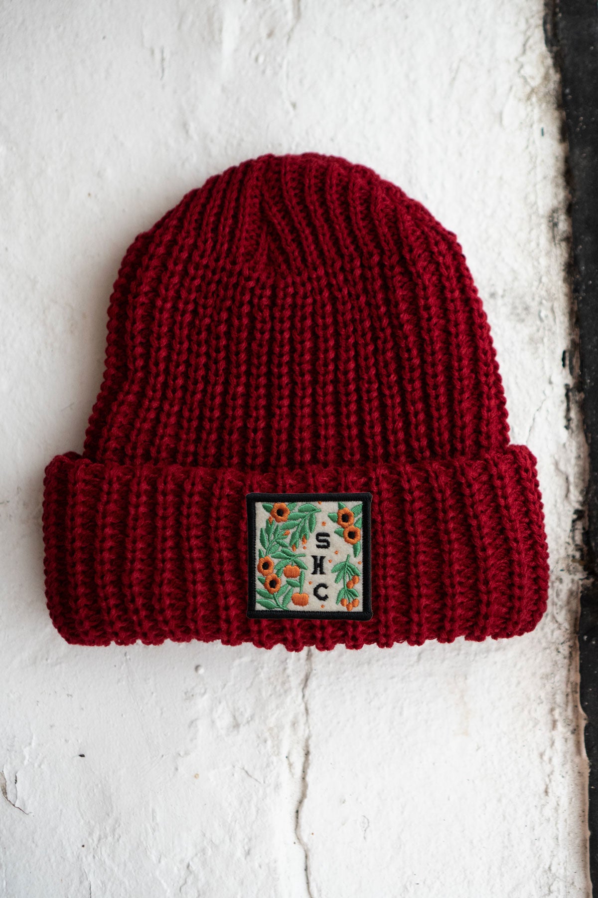 Quilt Block Patched Chunky Beanie