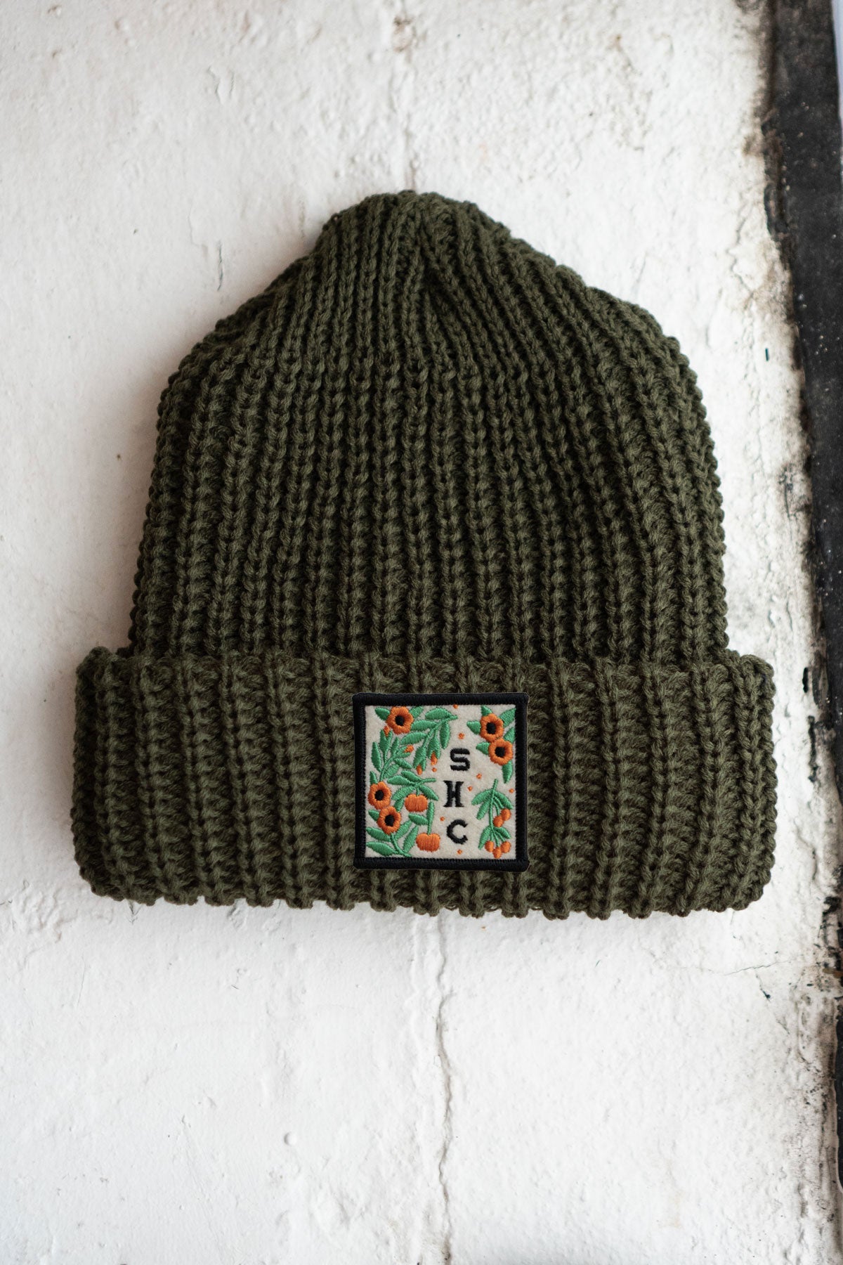 Quilt Block Patched Chunky Beanie