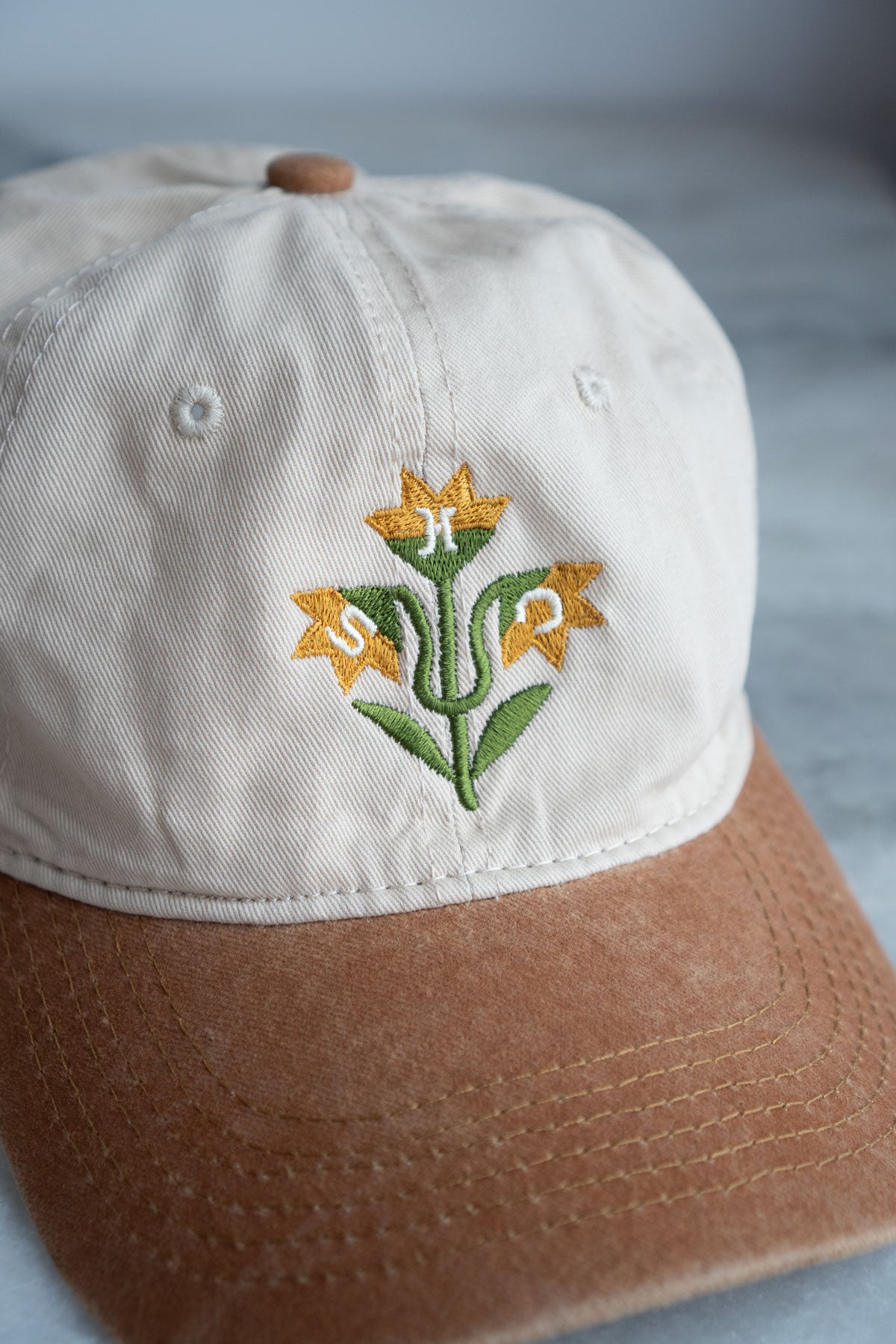 Quilt Flowers Two-Tone Dad Hat