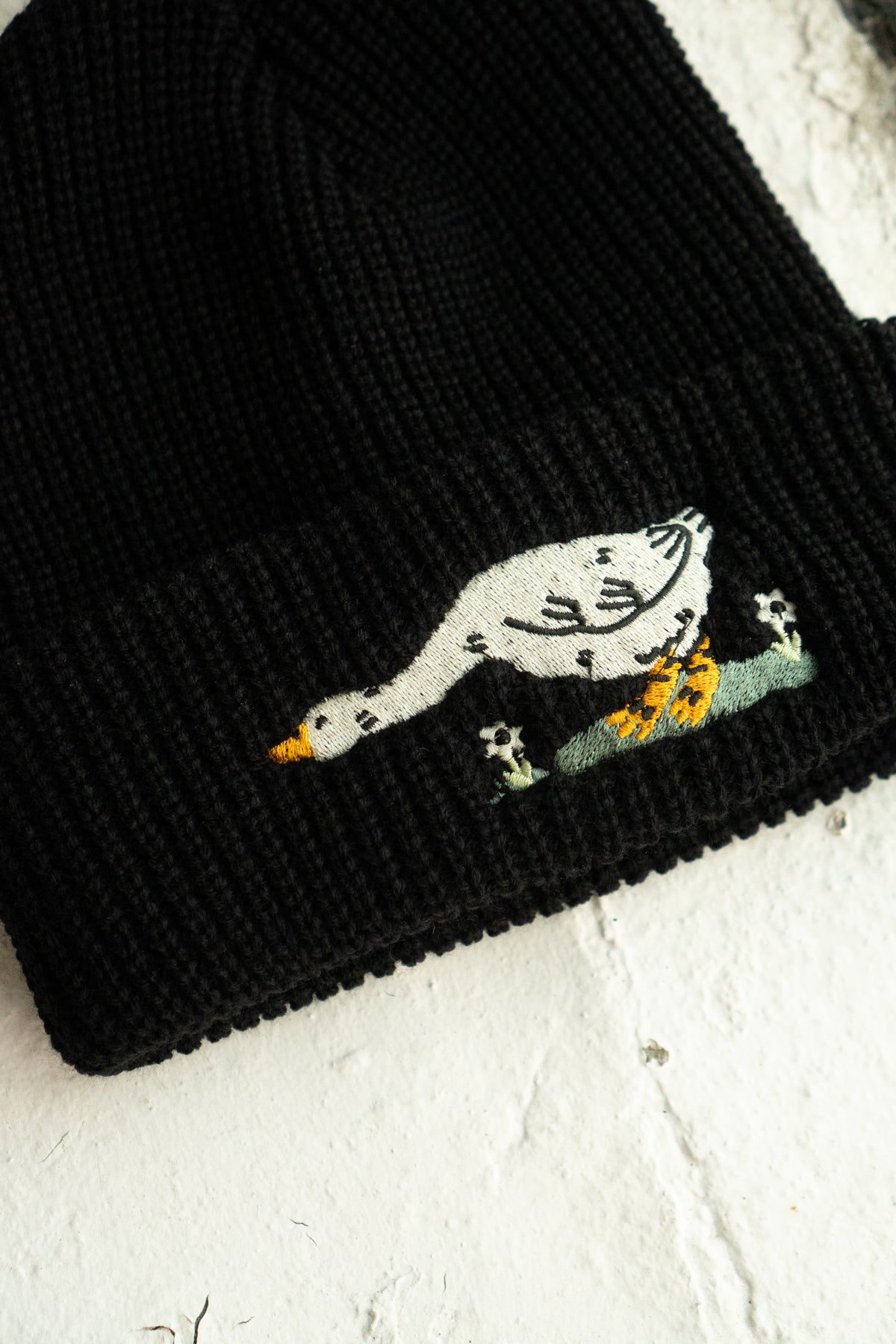 Tuque en tricot shaker 'Reaching' | Noir
