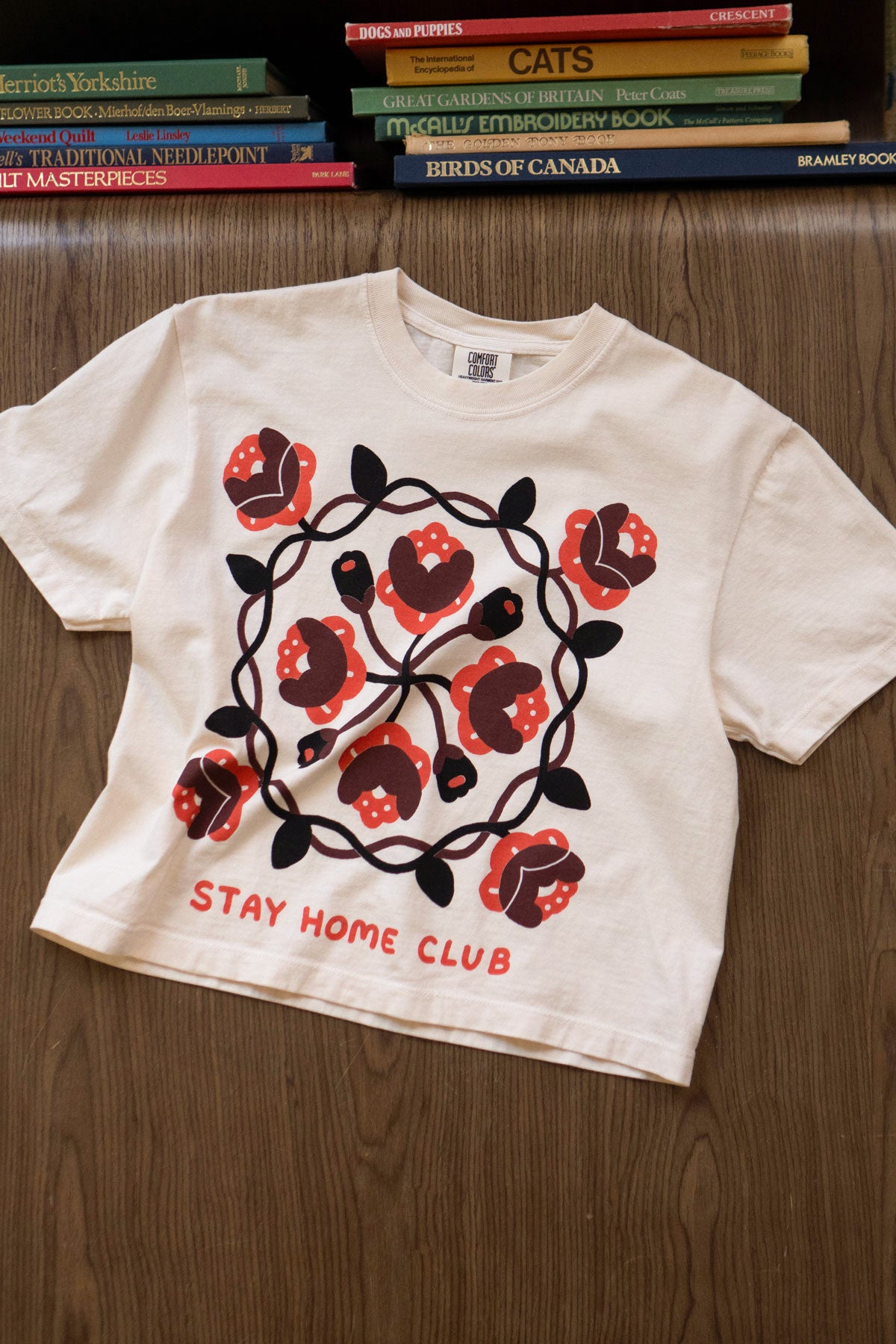 T-Shirt Carré CC 'Rosebud'