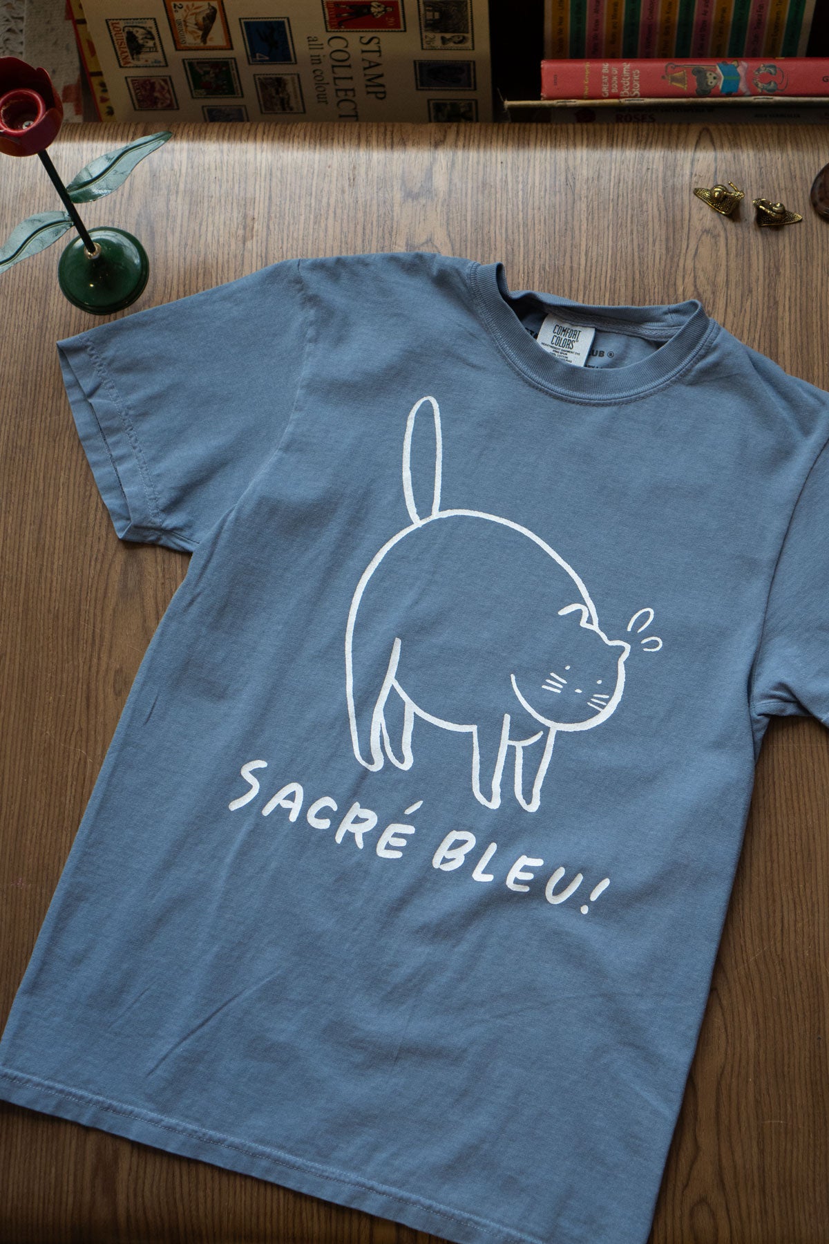 T-Shirt 'vintage' 'Sacré Bleu'