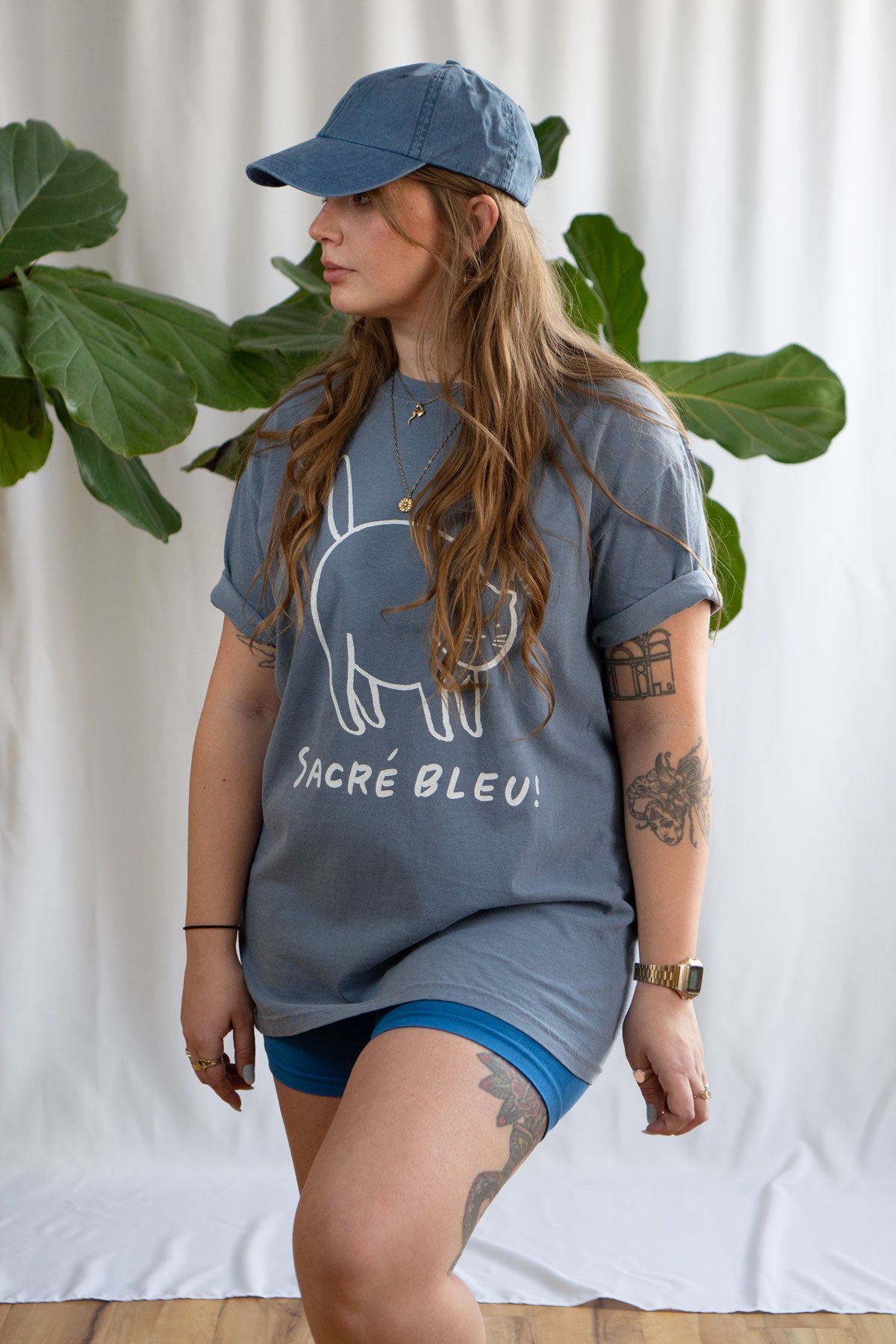 T-Shirt 'vintage' 'Sacré Bleu'