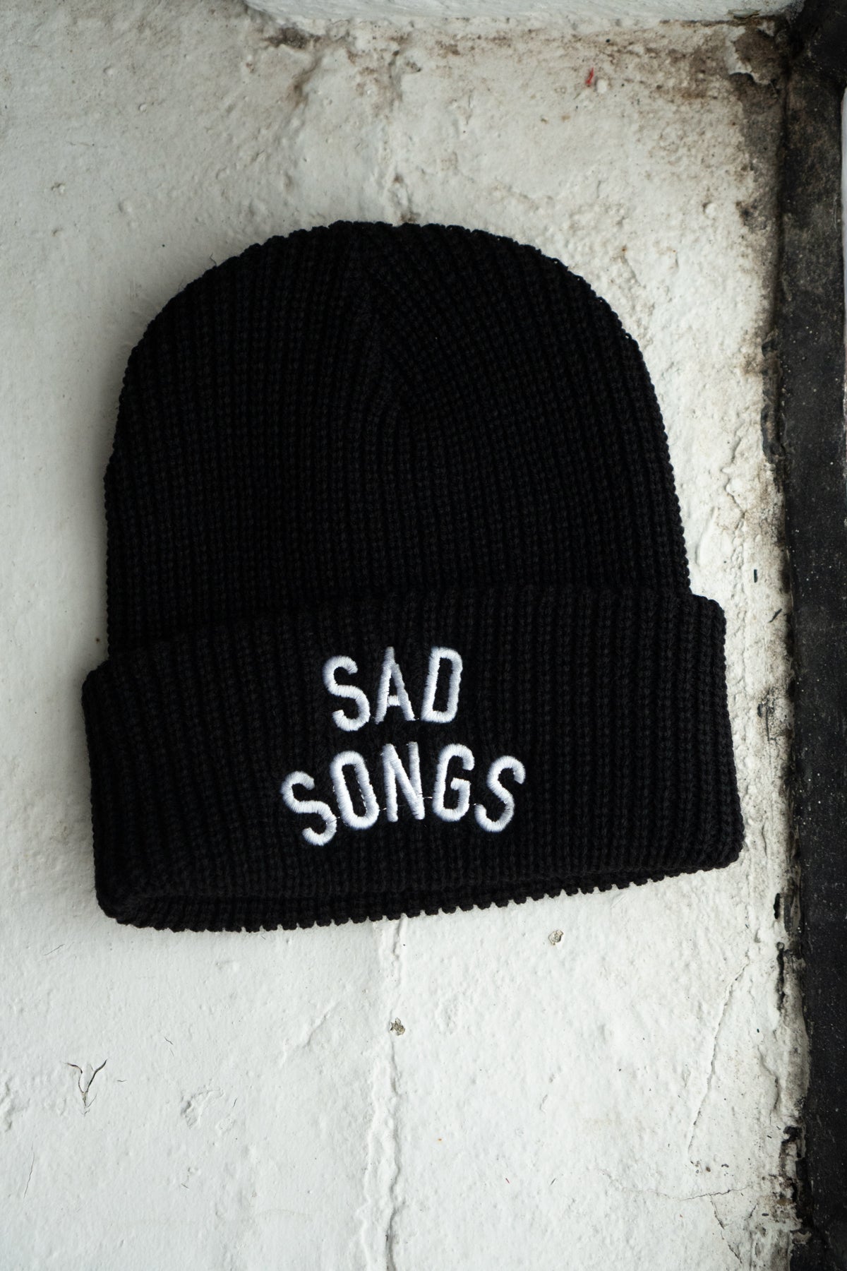Tuque en tricot shaker 'Sad Songs' | Noir