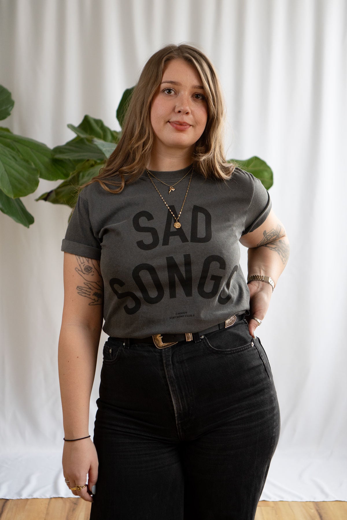 T-shirt 'vintage' 'Sad Songs'