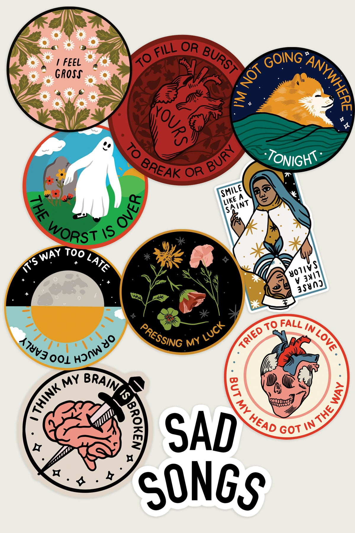Sticker Bundle: Sad Songs