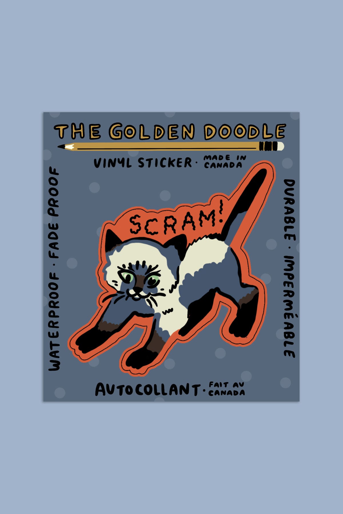 Autocollant 'Scram'