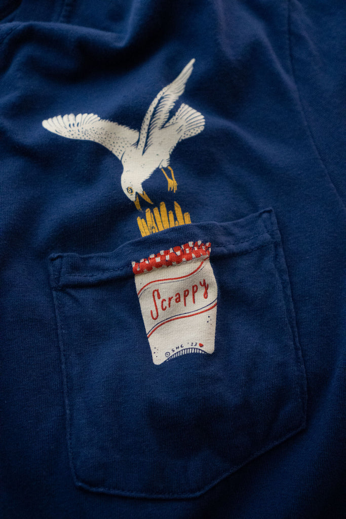 Scrappy Seagull - Comfort Colors® Pocket Tee