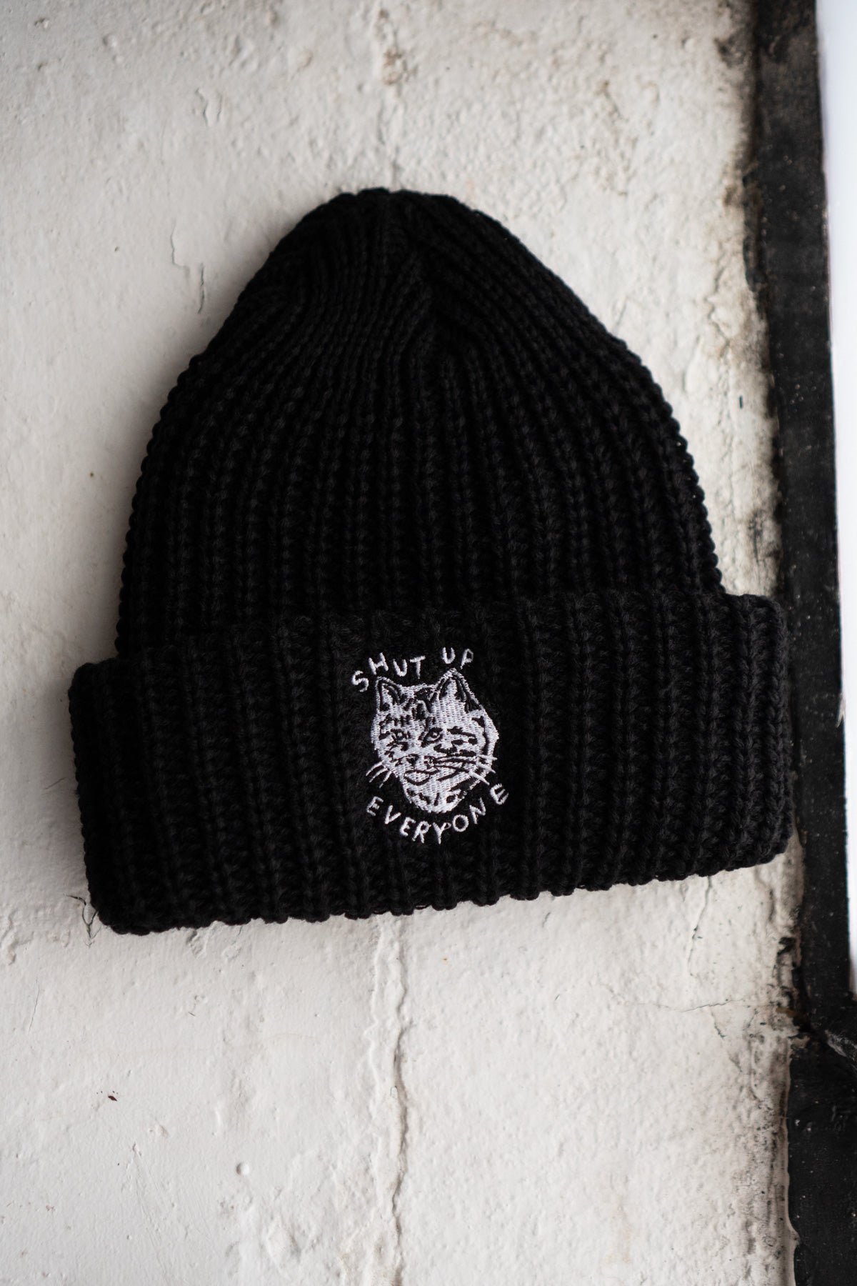 Shut Up Everyone Chunky Knit Beanie