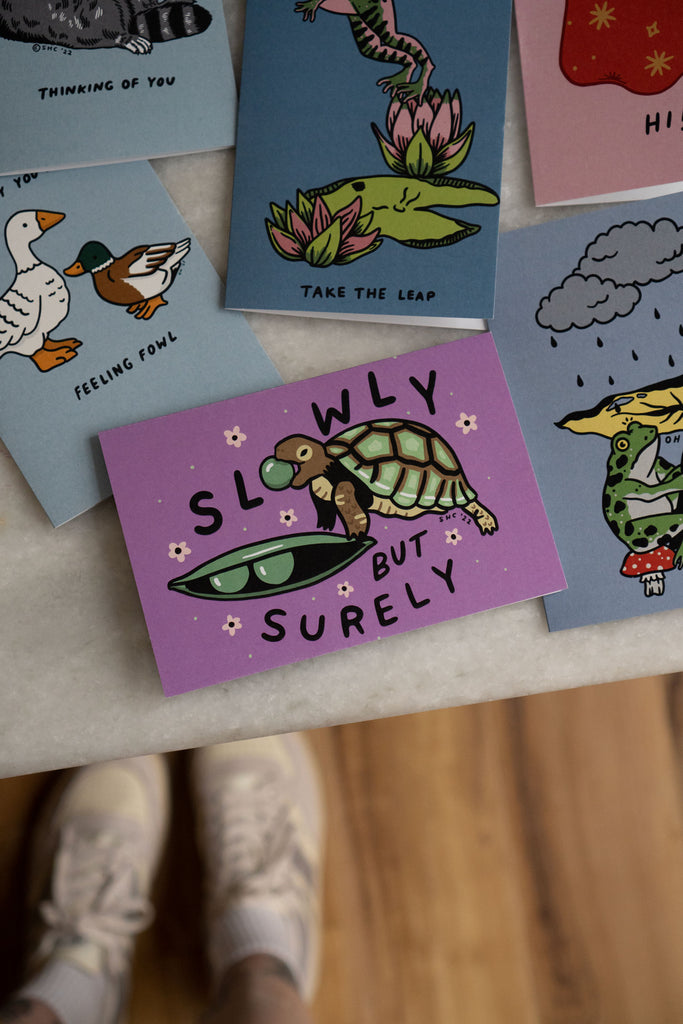Slowly (Turtle) Card