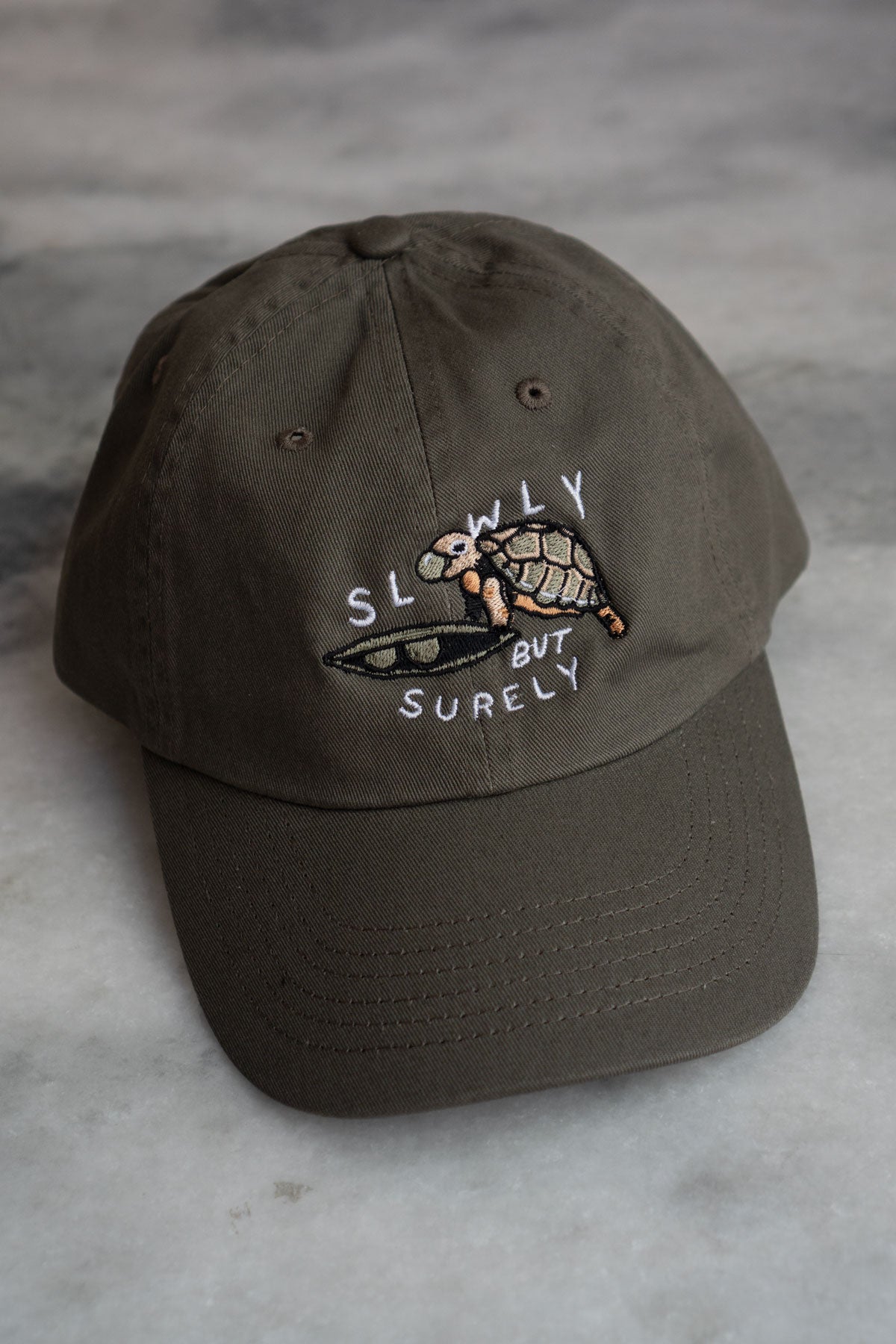 Slowly Turtle Dad Hat