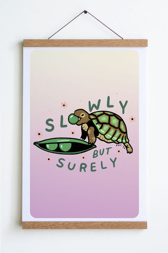 Slowly Turtle Print
