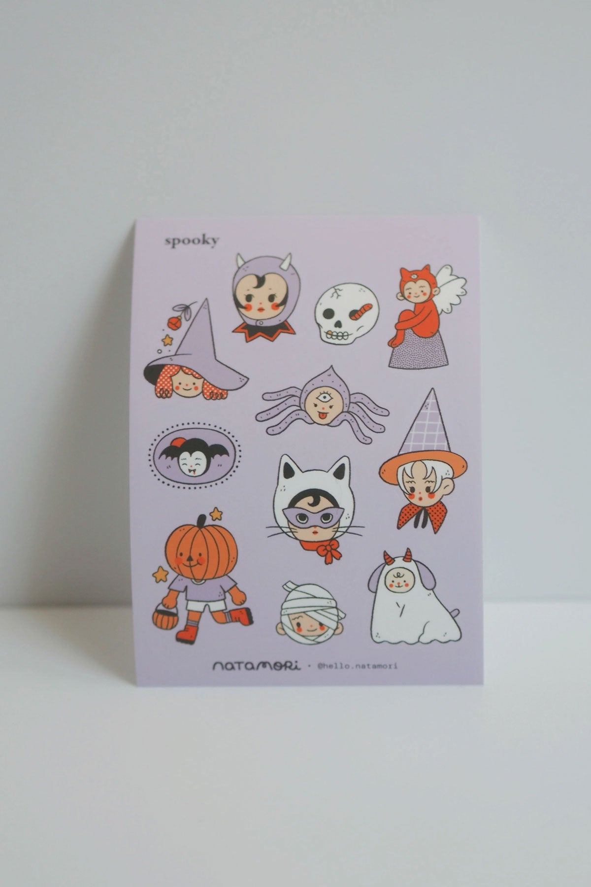Feuille D'Autocollants 'Spooky'