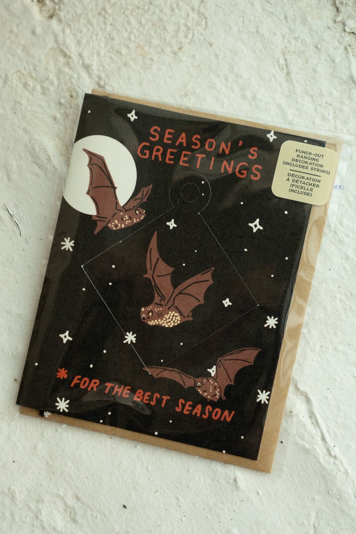'Spooky Season's Greetings' - Carte avec Décoration à Détacher
