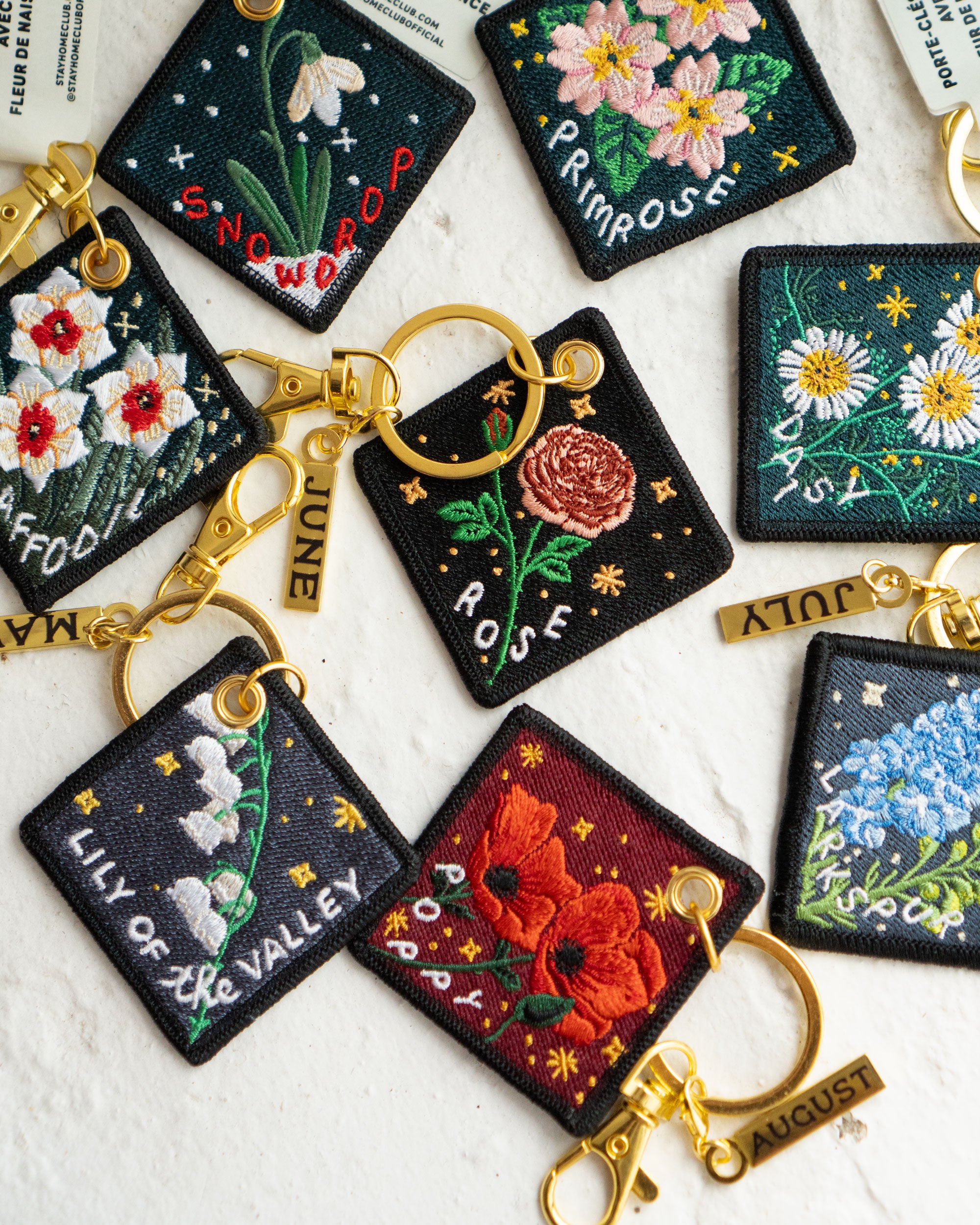 Lily of the Valley - May Birth Flower Keychain