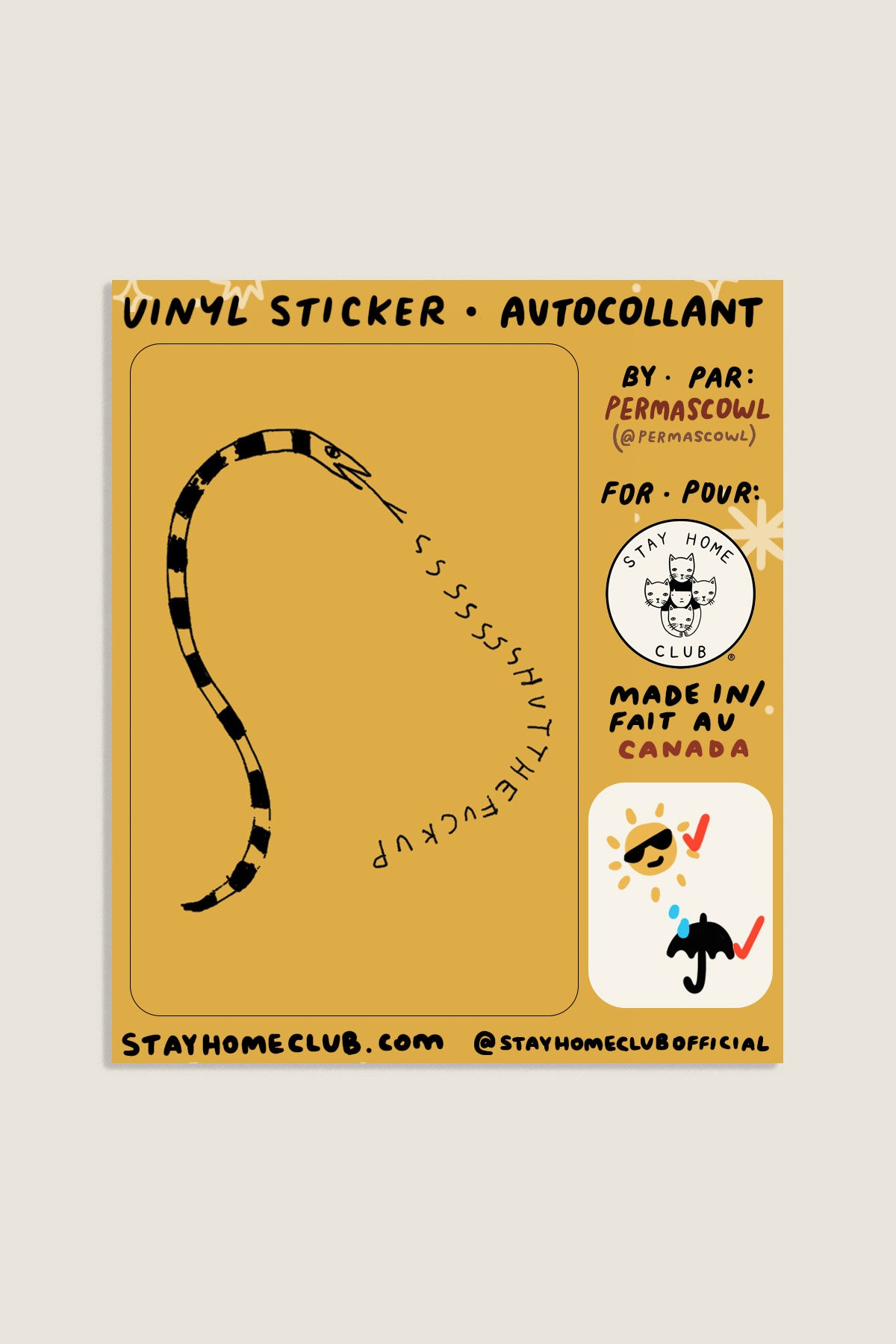 STFU Vinyl Sticker