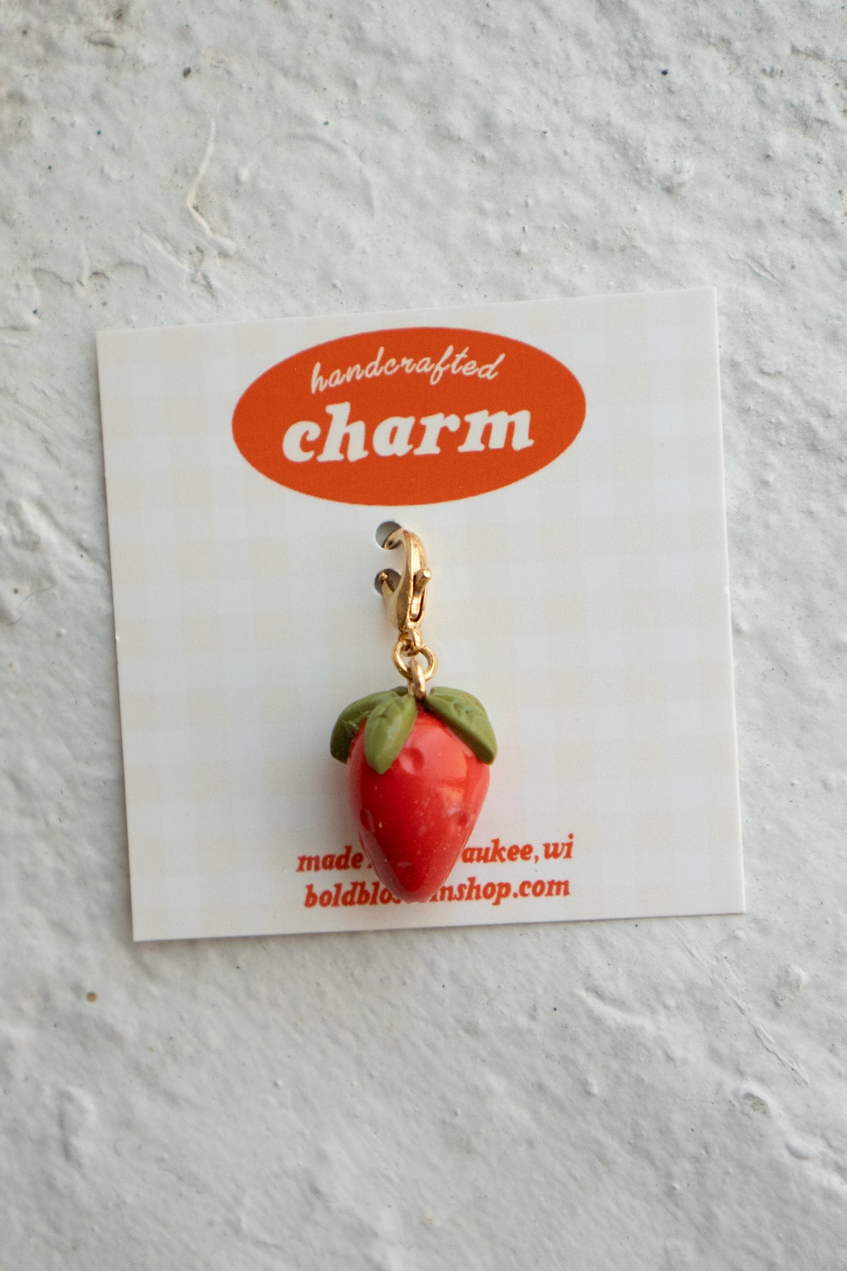 Tiny Strawberry Charm