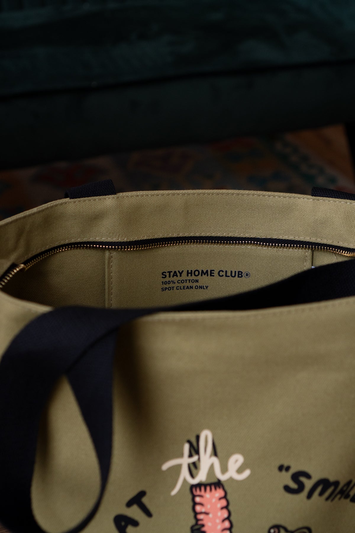 Grand Fourre-Tout Zippé 'Sweat the Small Stuff'