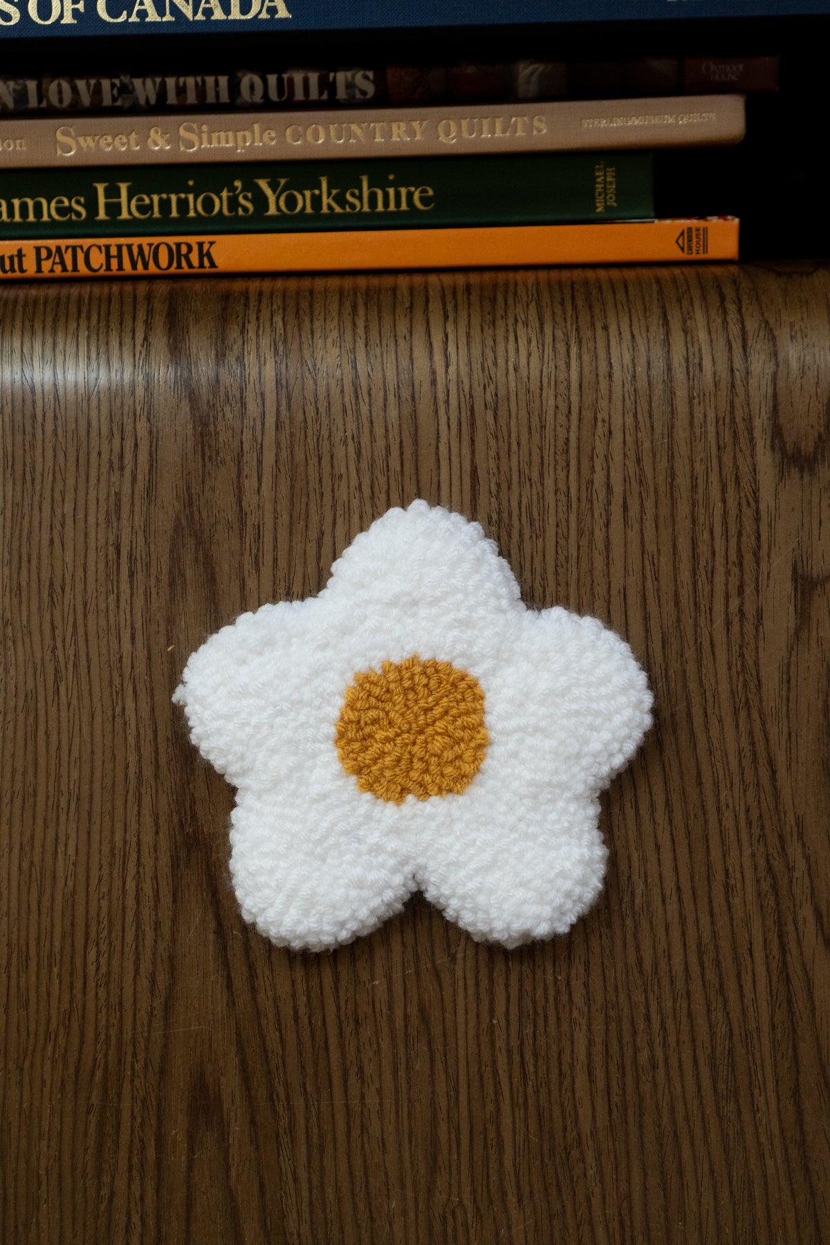 Tufted Daisy Wall Hanging