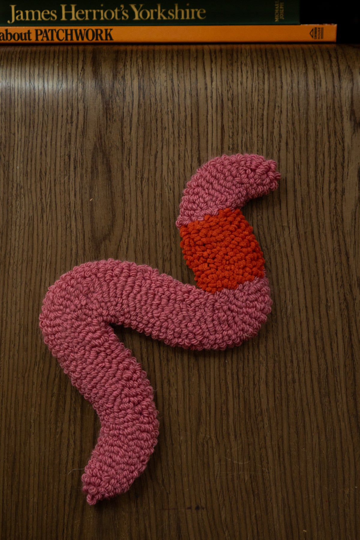 Tufted Worm Wall Hanging
