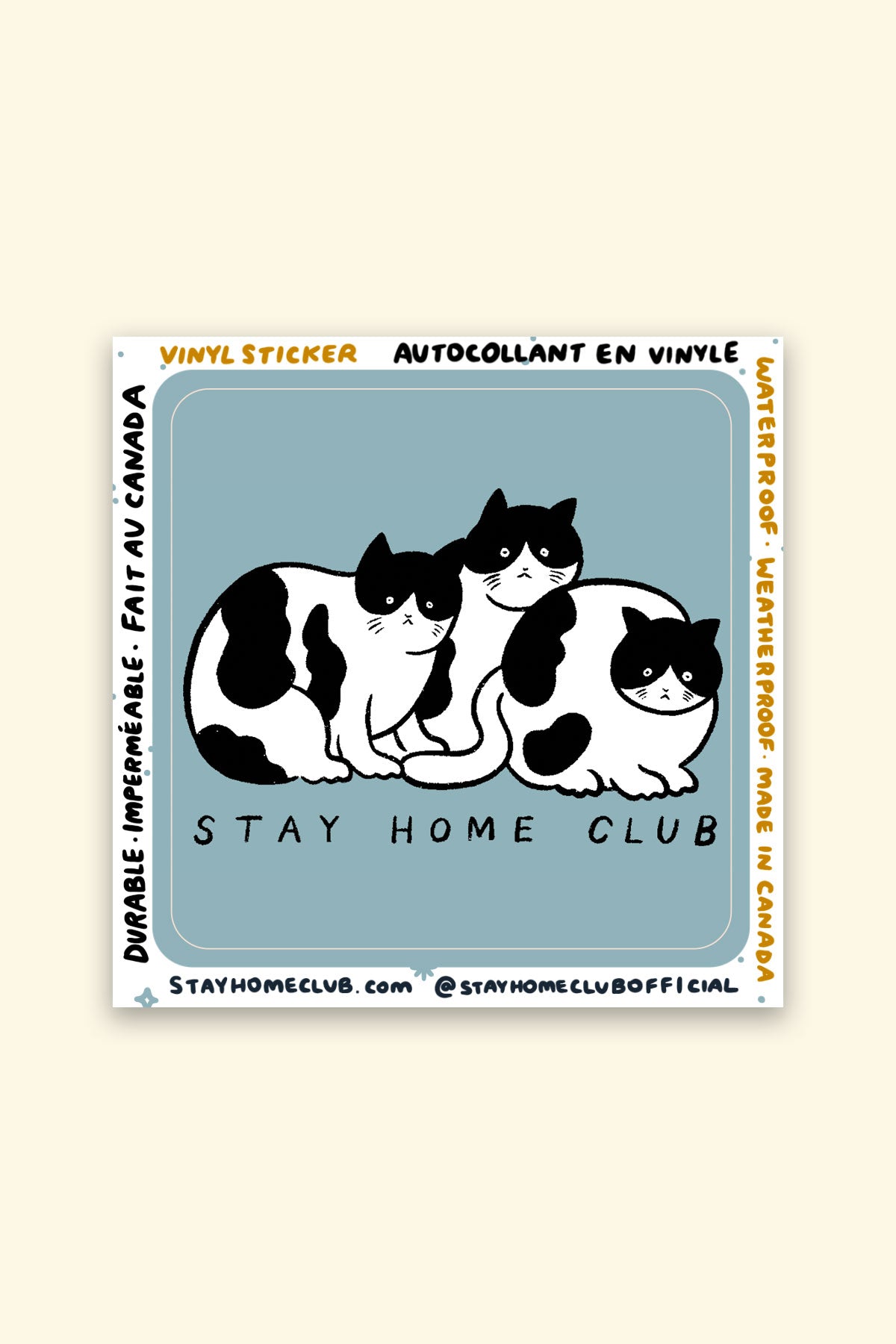 Cat Haven Lost And Found Incoming Cats Tuxedo Cats Vinyl Sticker