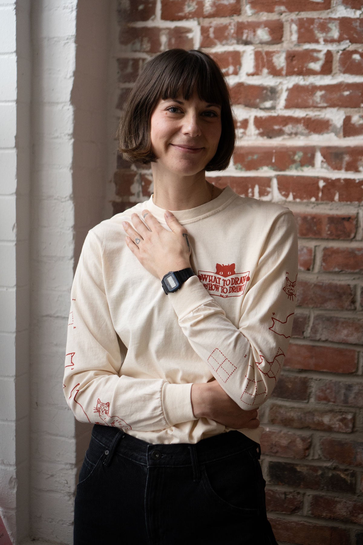 What to Draw Long Sleeve Tee Stay Home Club What to Draw Long Sleeve Tee Stay Home Club