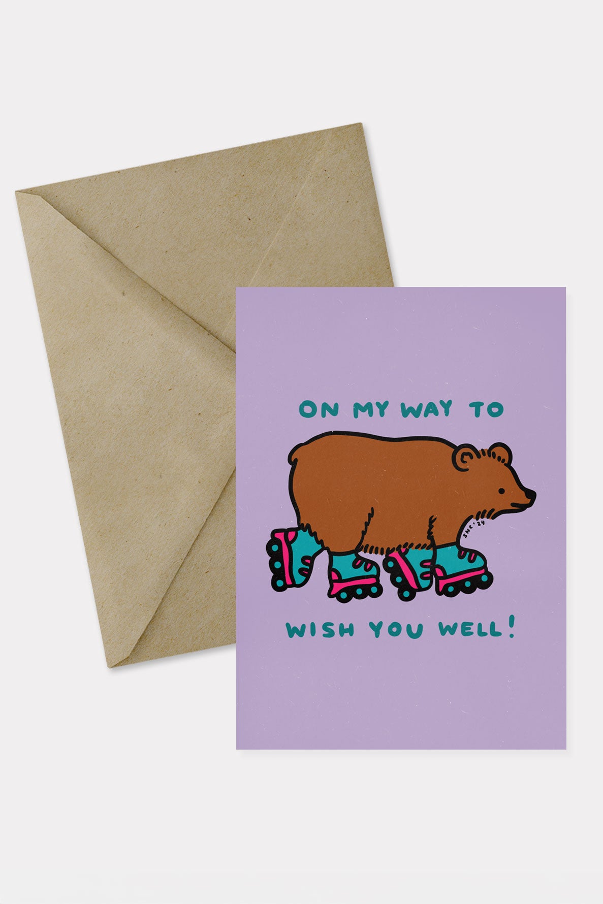 Carte de Voeux 'Wish You Well (Bear)'