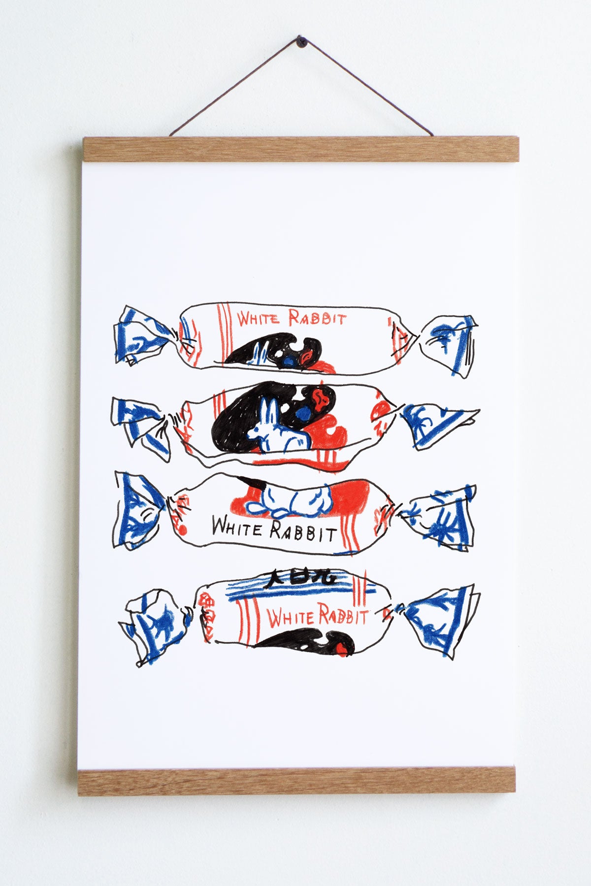 Affiche 'White Rabbit'