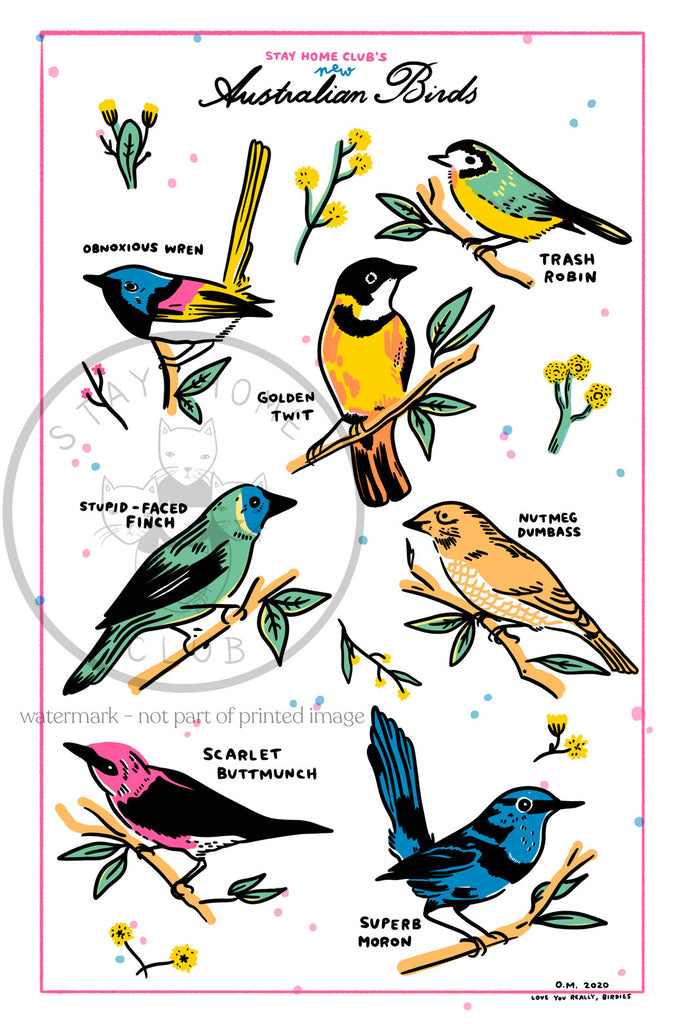 Affiche 'Australian Birds'