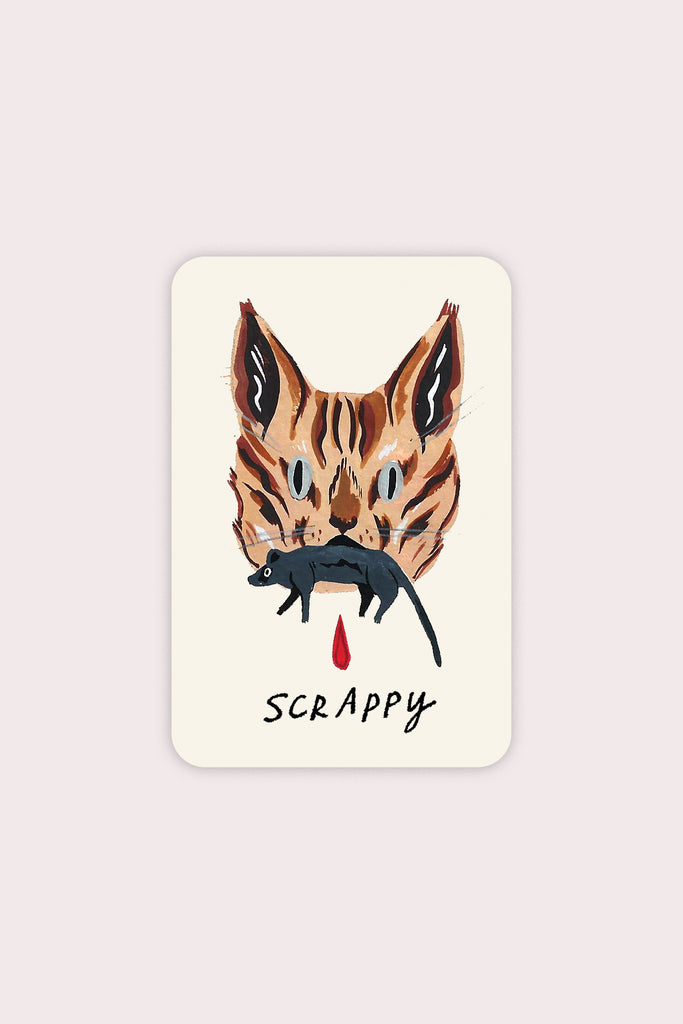 Scrappy Cat Vinyl Sticker