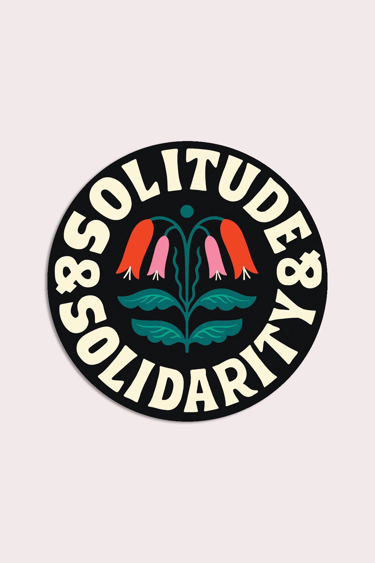 Autocollant 'Solitude and Solidarity'