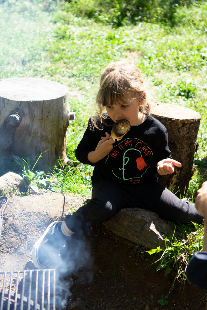 T-shirt à manches longues pour tout-petits 'Bit Tired'