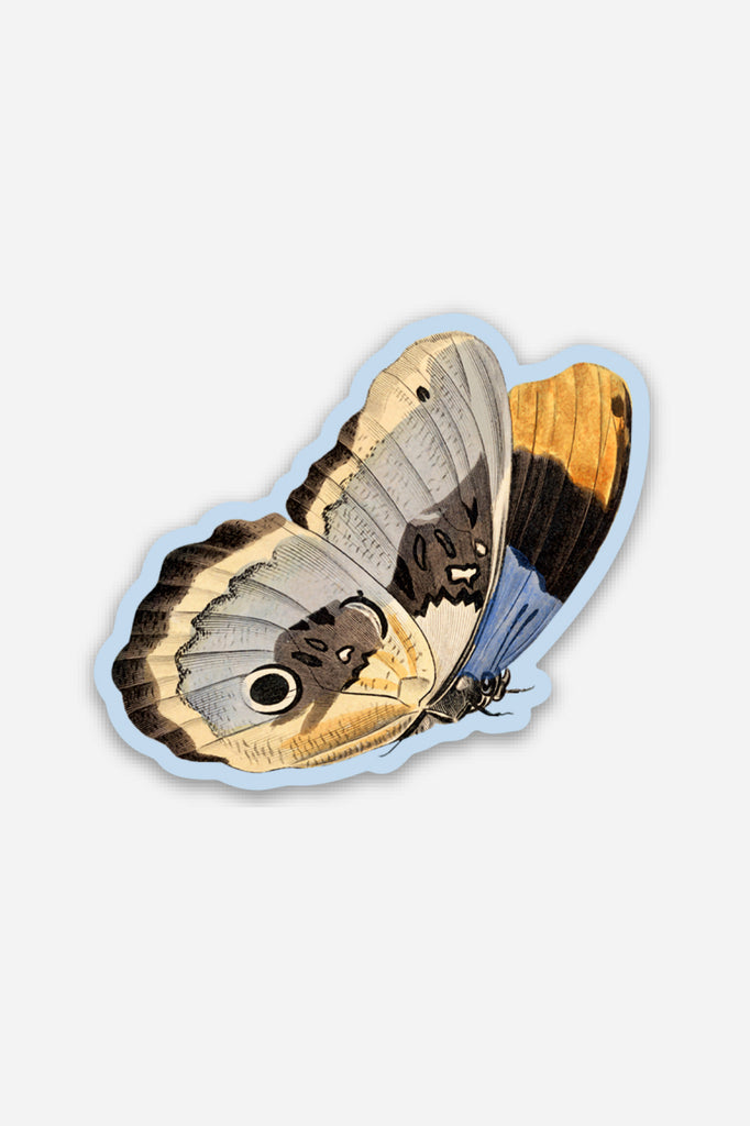 Petit Autocollant 'Unconcerned Butterfly'