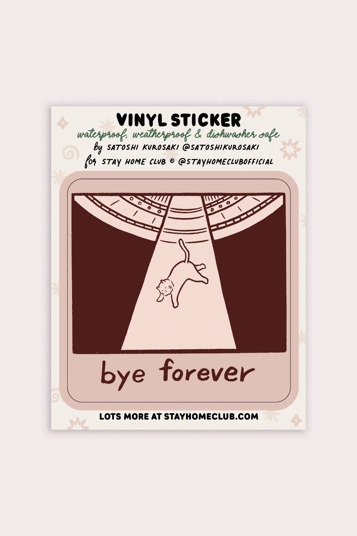 Autocollant 'Bye Forever (UFO Cat)'