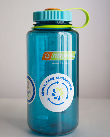 Cerulean colour Nalgene water bottle