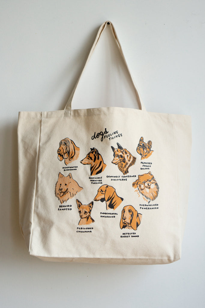 Dogs Feeling Things XL Tote
