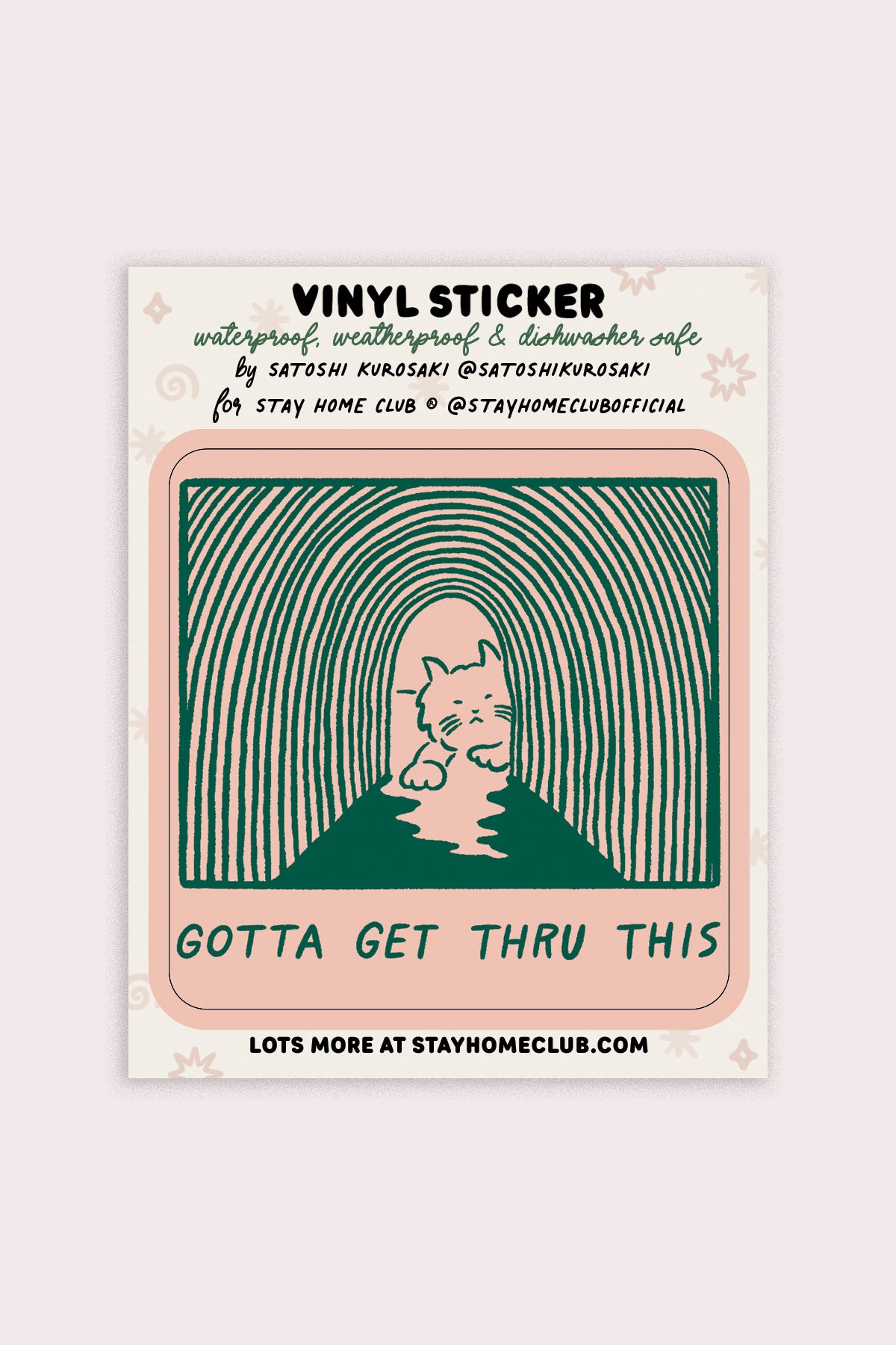 Gotta Get Thru This Vinyl Sticker