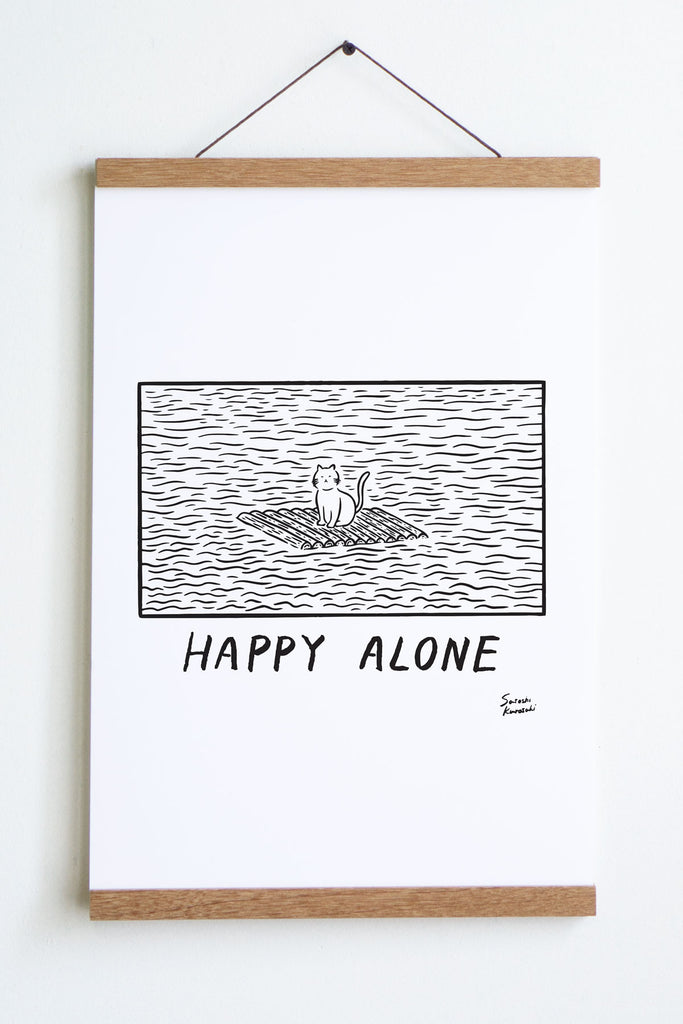 Happy Alone (Raft) Print