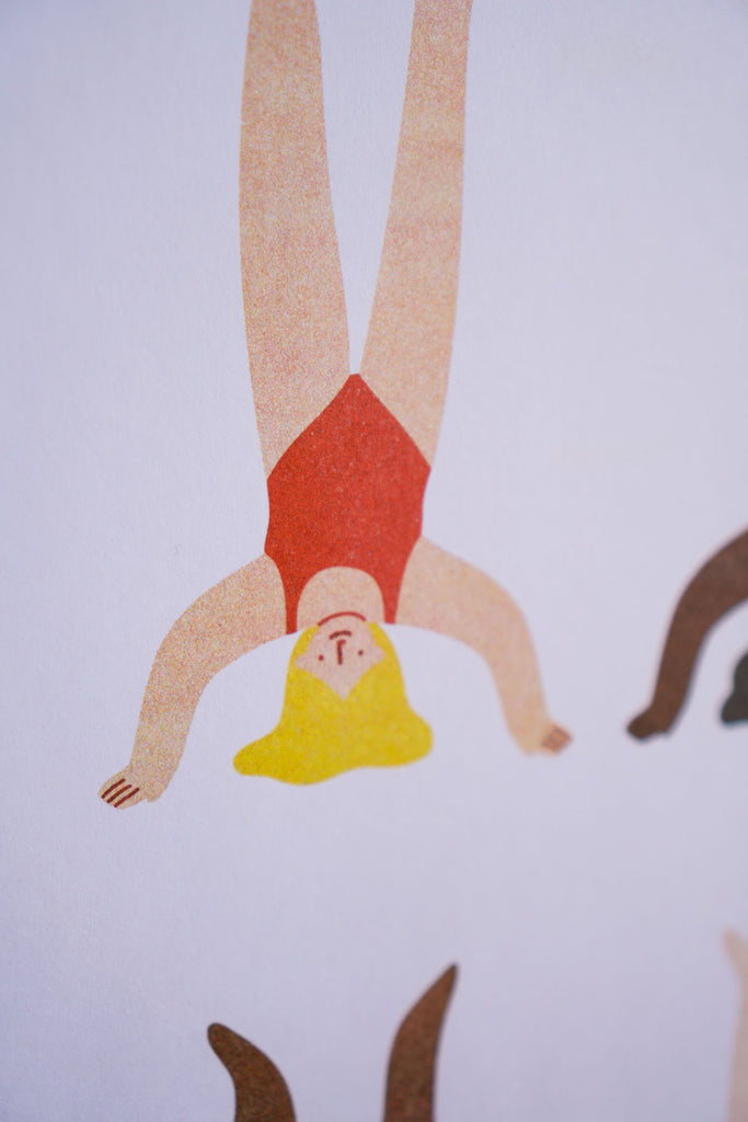Headstands Riso Print - 11" x 17"