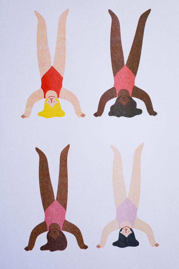 Headstands Riso Print - 11" x 17"