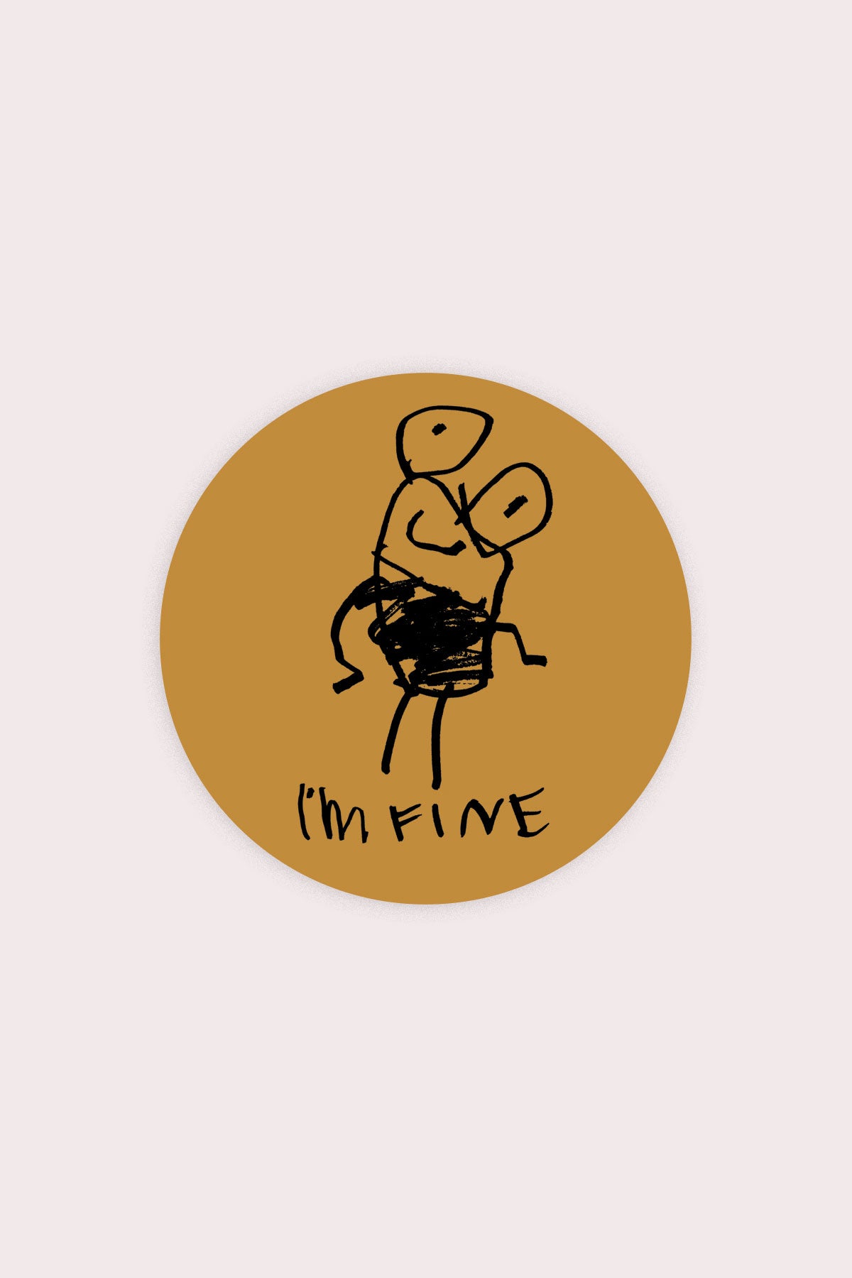 I'm Fine Vinyl Sticker – Stay Home Club