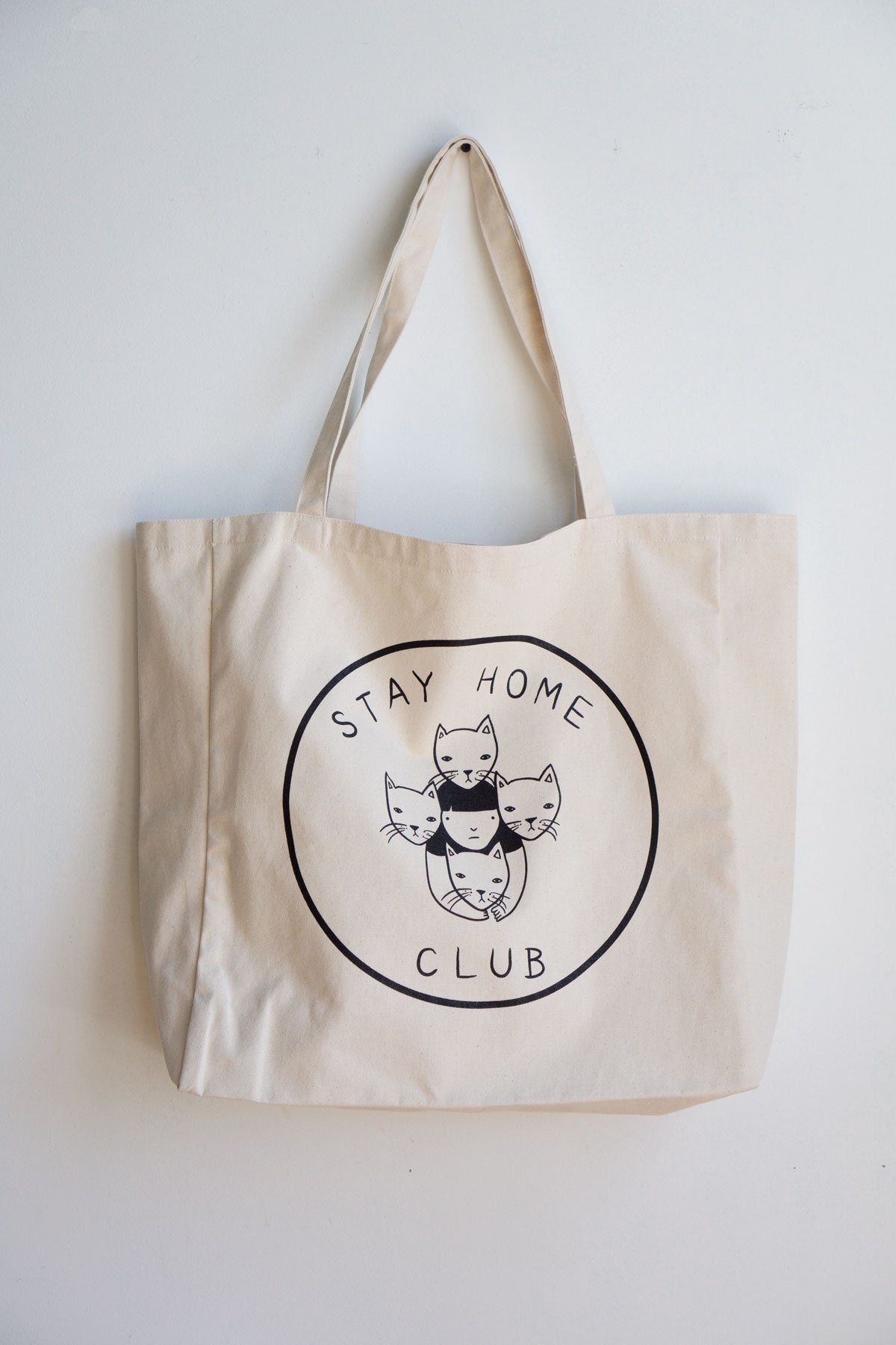 SHC Logo XL Tote - NATURAL – Stay Home Club