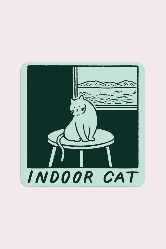 Autocollant 'Indoor Cat (Satoshi)'