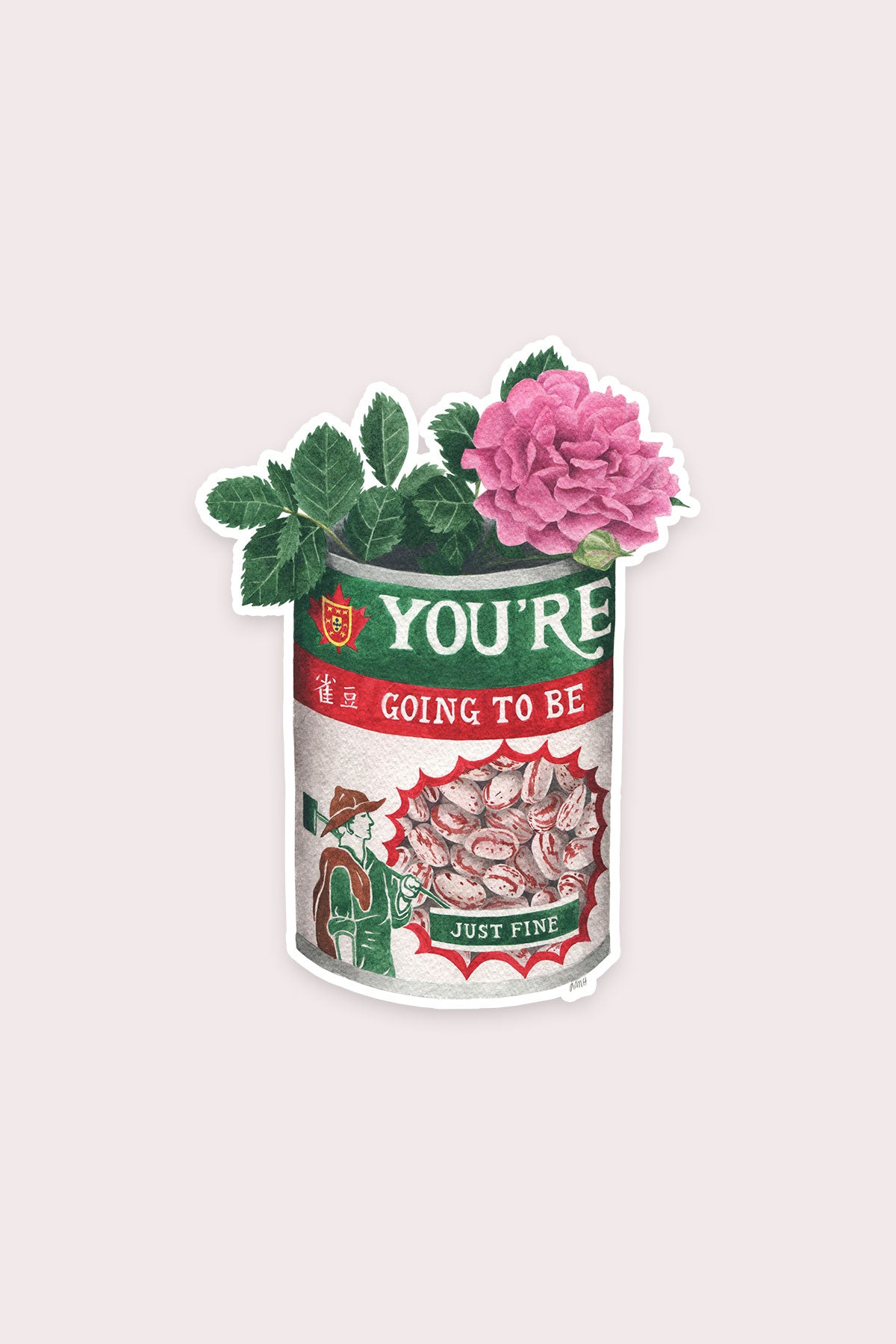 Just Fine Vinyl Sticker