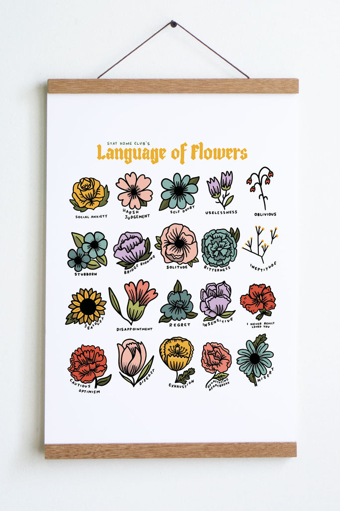 Langage of Flowers Print