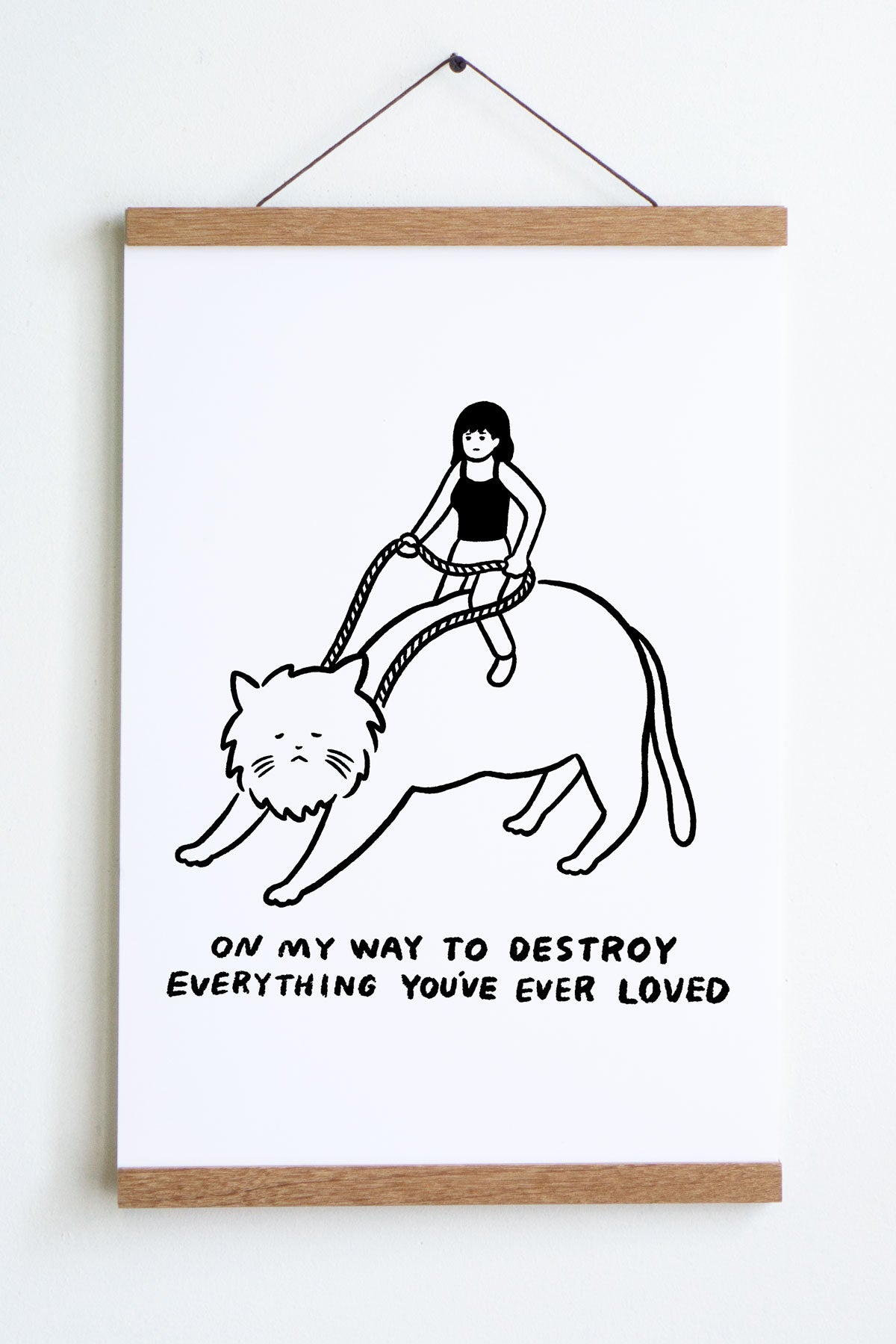Affiche 'On My Way (Cat Rider)'