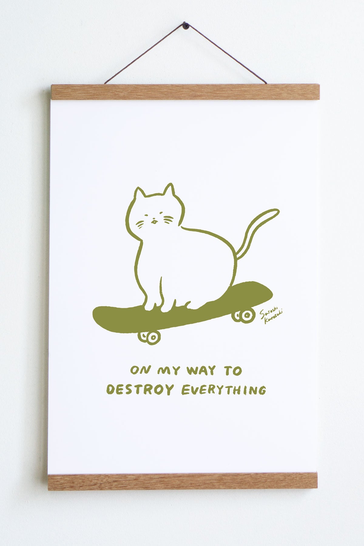 Affiche 'Sk8 Cat'