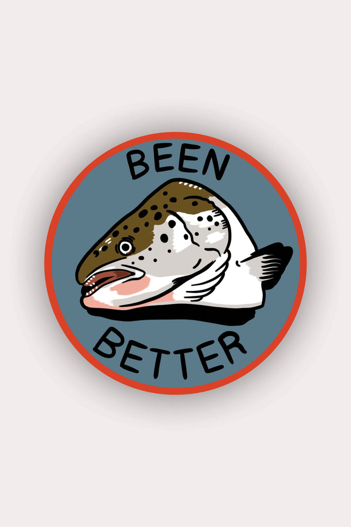 Autocollant 'Been Better (Fish)'