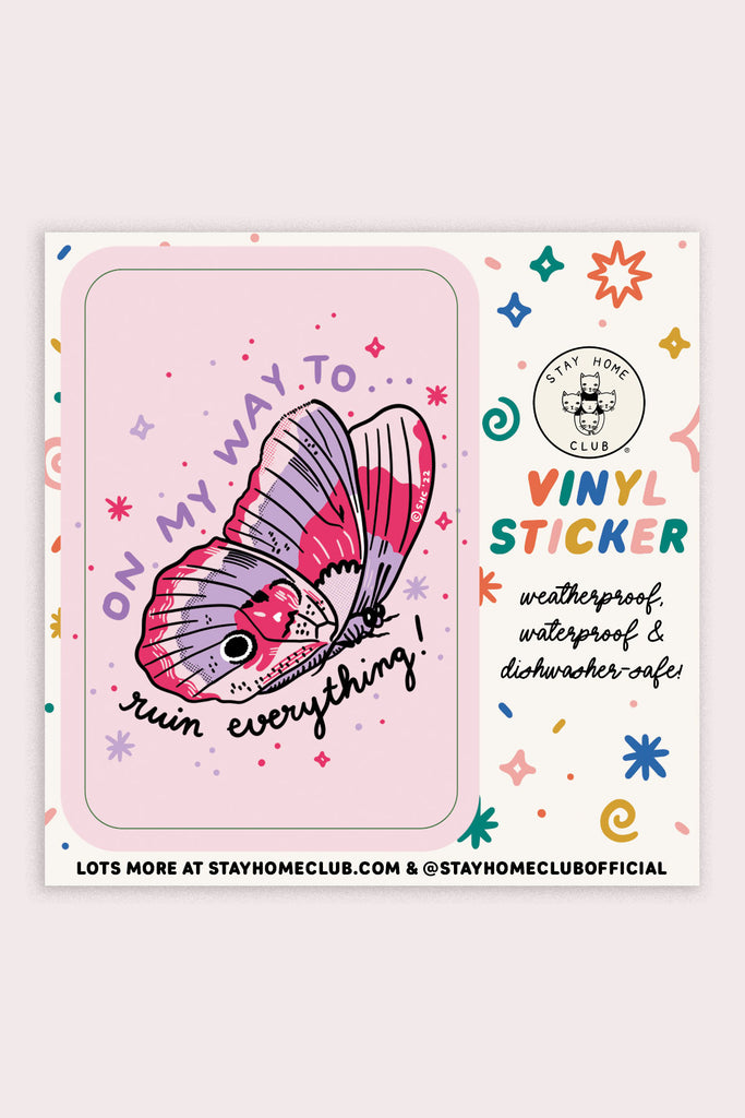 Ruin Butterfly Vinyl Sticker
