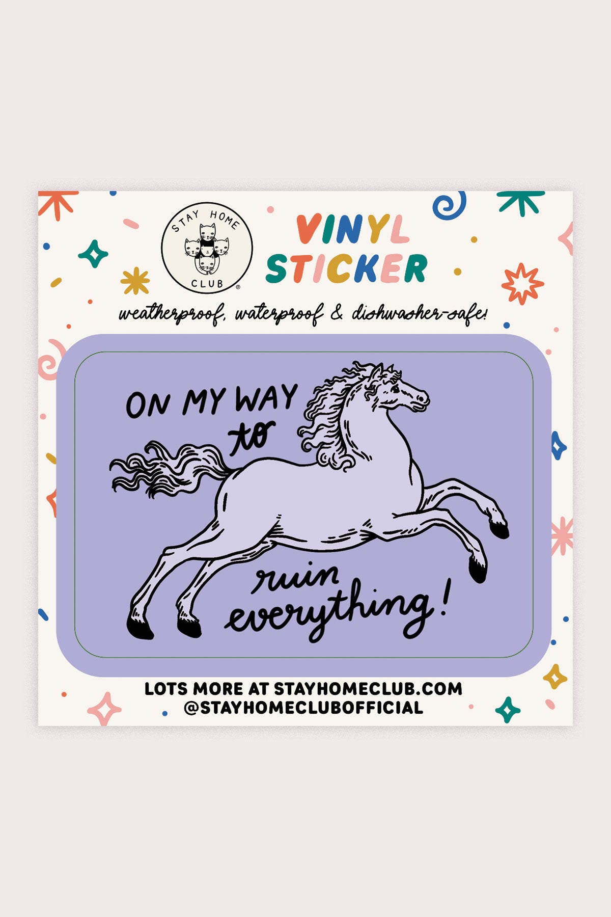 Ruin Horse Vinyl Sticker